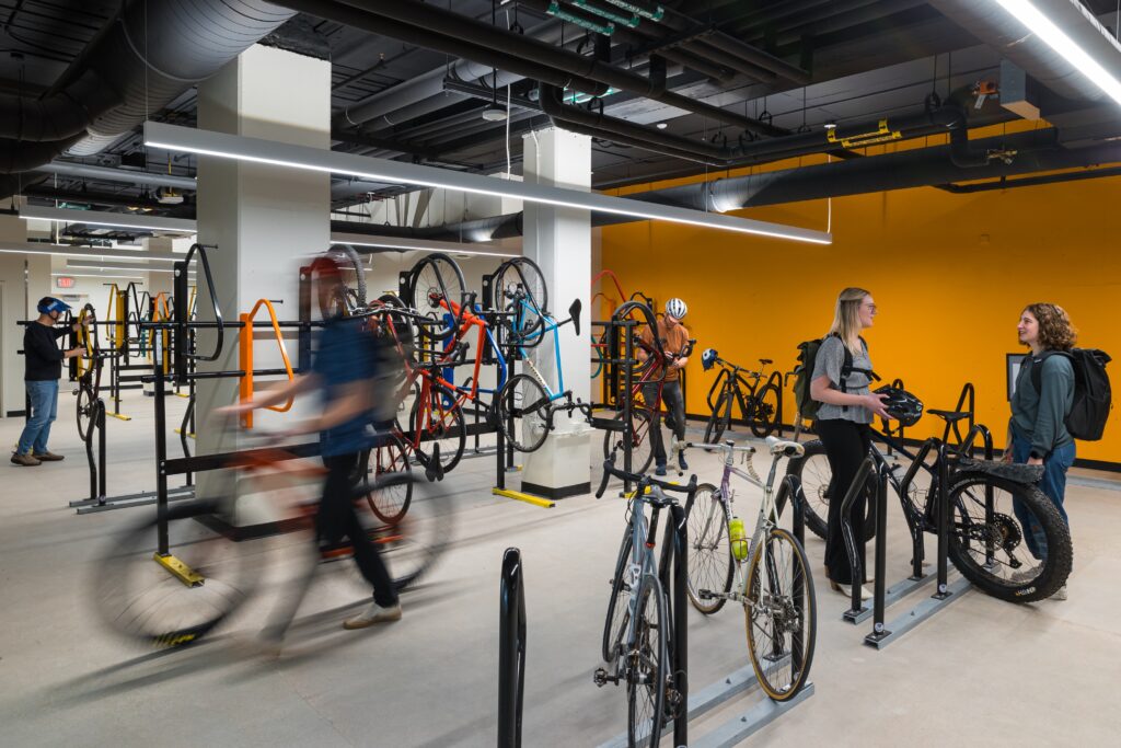 Allina Health’s new Bike Commuter Center in Minneapolis, MN