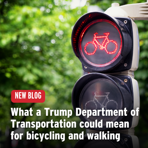 Title of blog over a photo of a red light for bicyclists